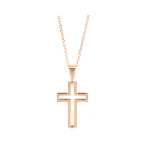 Cross Outline Necklace