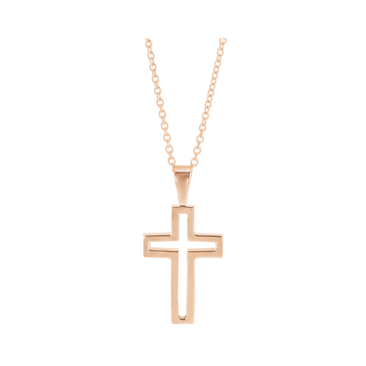 Cross Outline Necklace