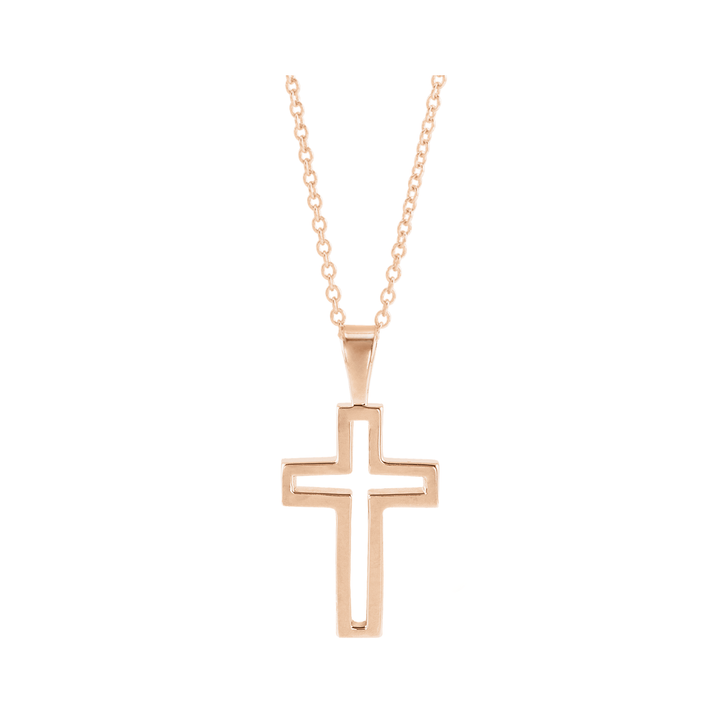 Cross Outline Necklace
