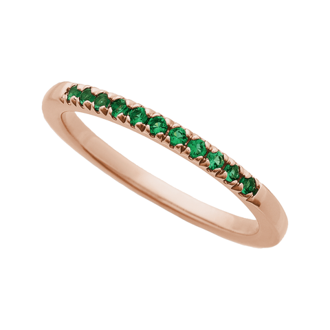 Emerald Stackable Ring