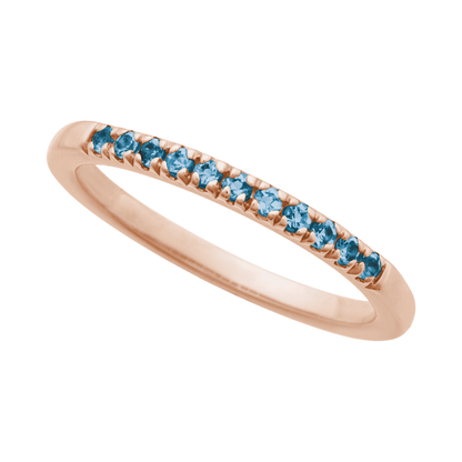 Blue Topaz Stackable Ring