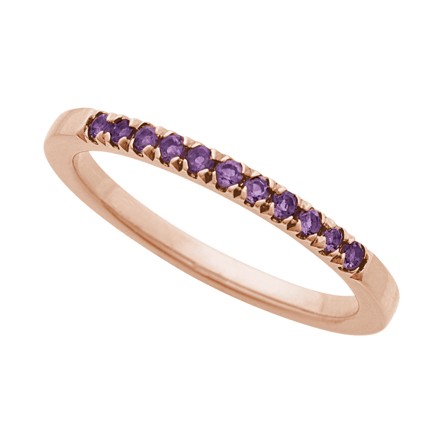 Amethyst Stackable Band