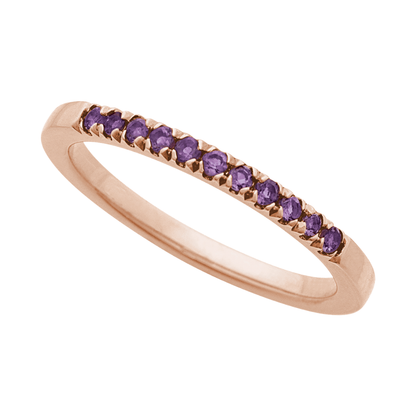 Amethyst Stackable Band