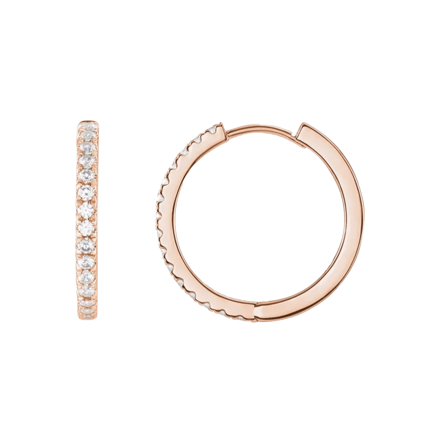 1.7mm Large Huggie Hoop Earrings