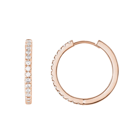 1.7mm Large Huggie Hoop Earrings