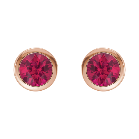 Ruby Stud Earrings