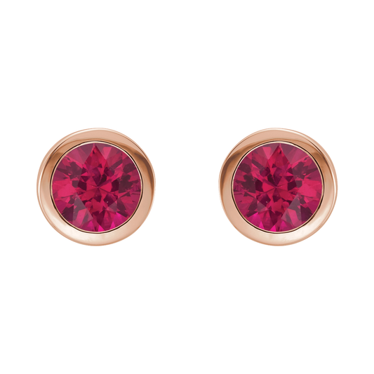 Ruby Stud Earrings