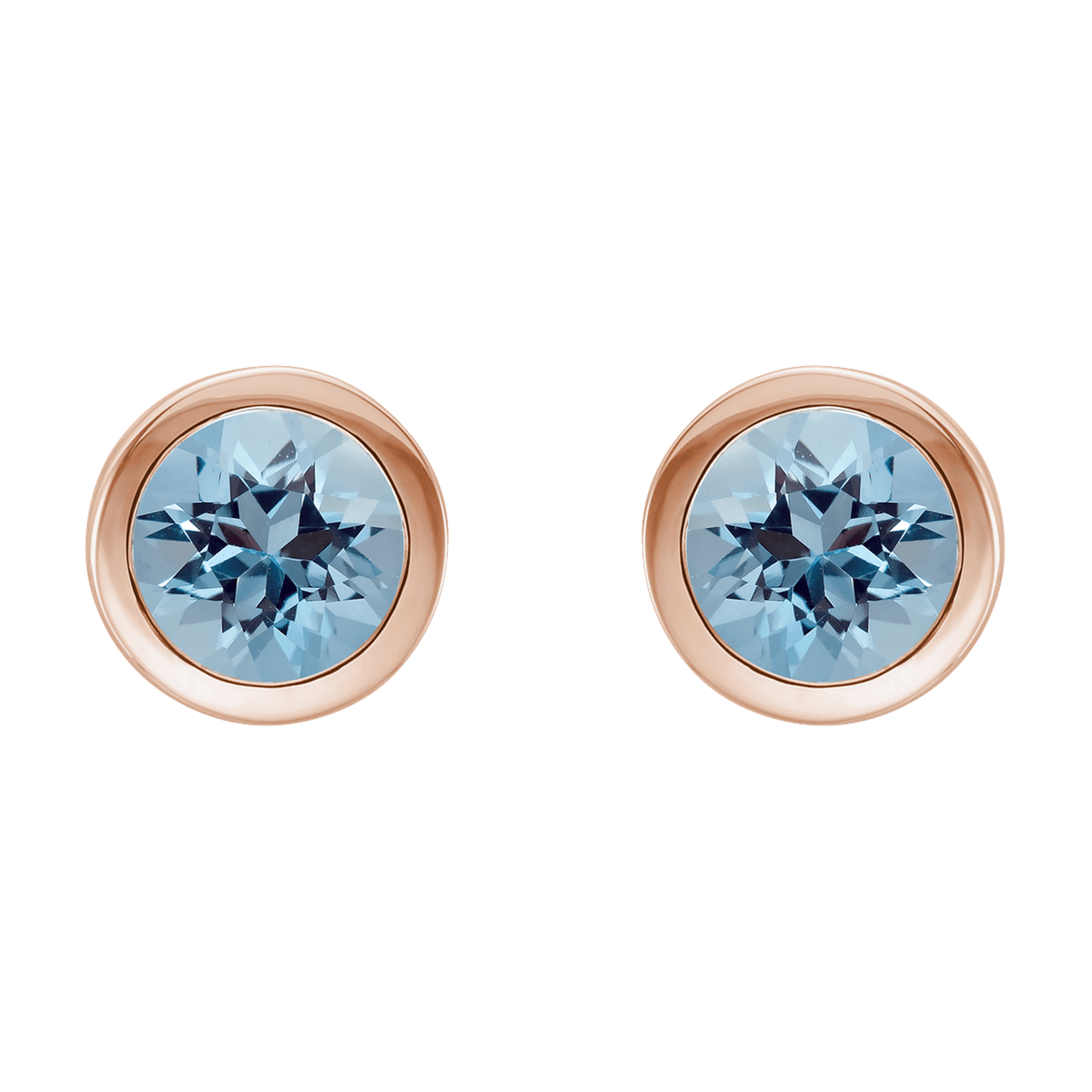 Aquamarine Stud Earrings