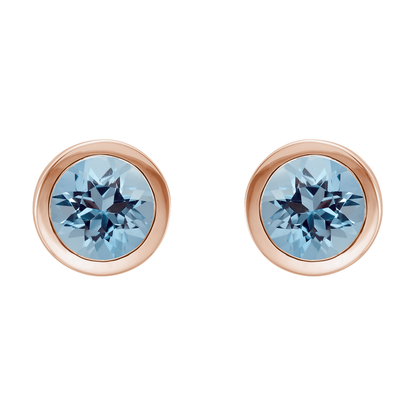 Aquamarine Stud Earrings