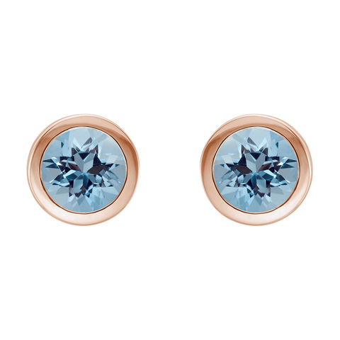 Aquamarine Stud Earrings