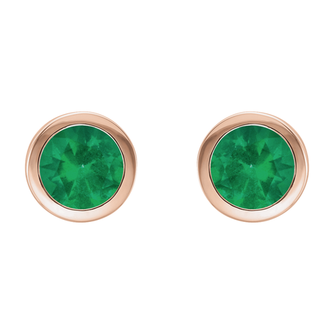 Emerald Stud Earrings