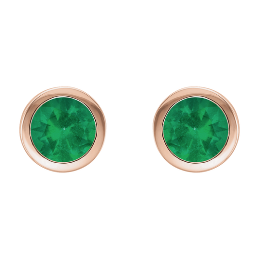 Emerald Stud Earrings