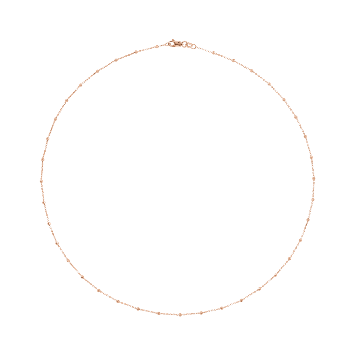 Faceted Bead Cable Chain .85mm