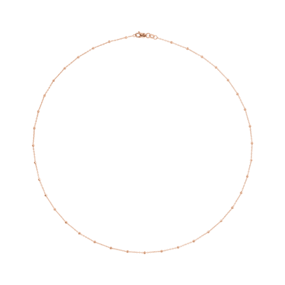 Faceted Bead Cable Chain .85mm