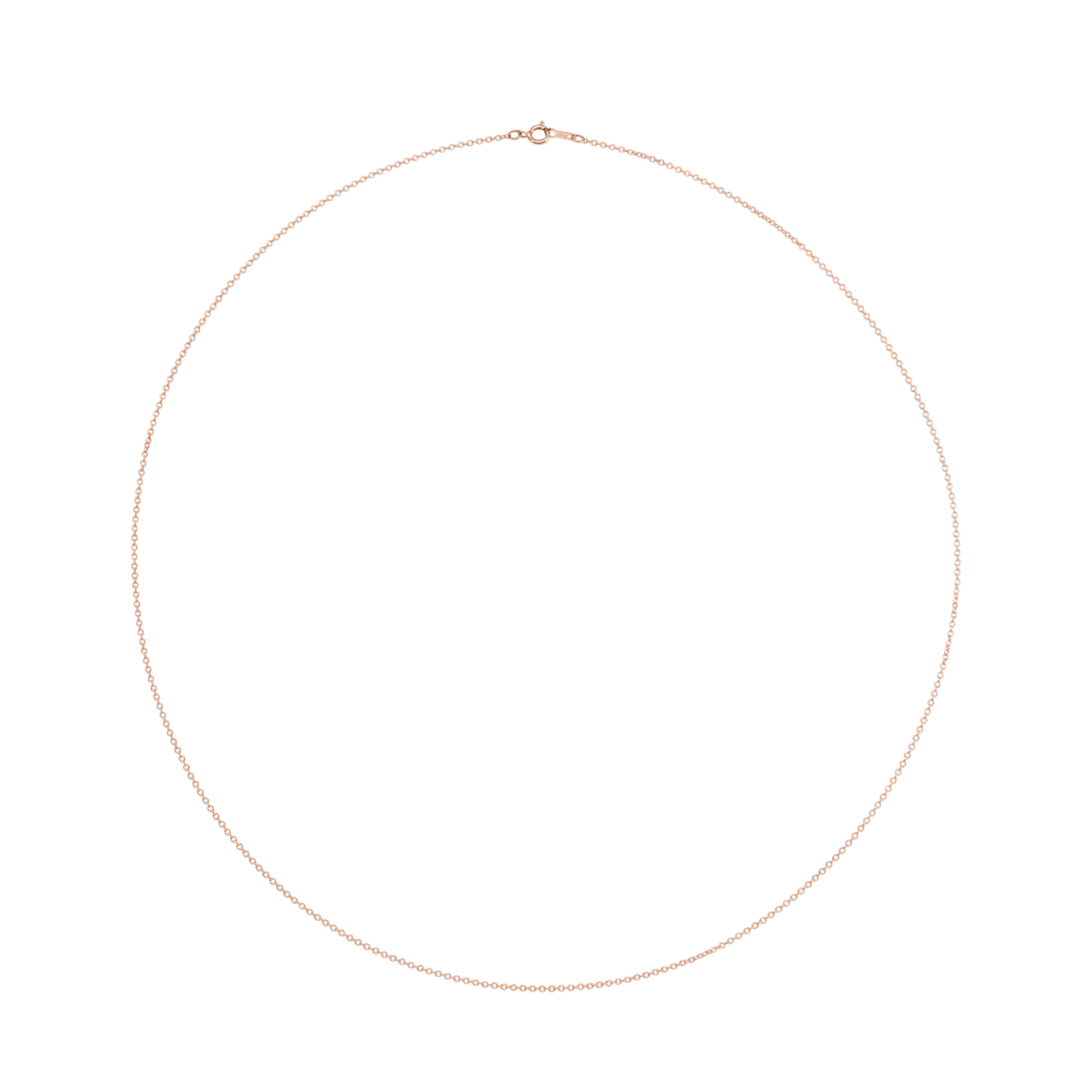 Cable Chain with Spring Ring Clasp 1mm