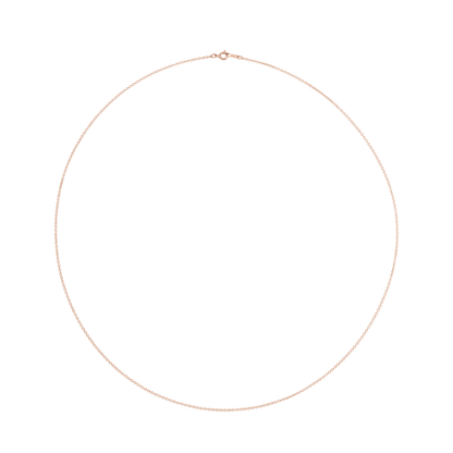 Cable Chain with Spring Ring Clasp 1mm