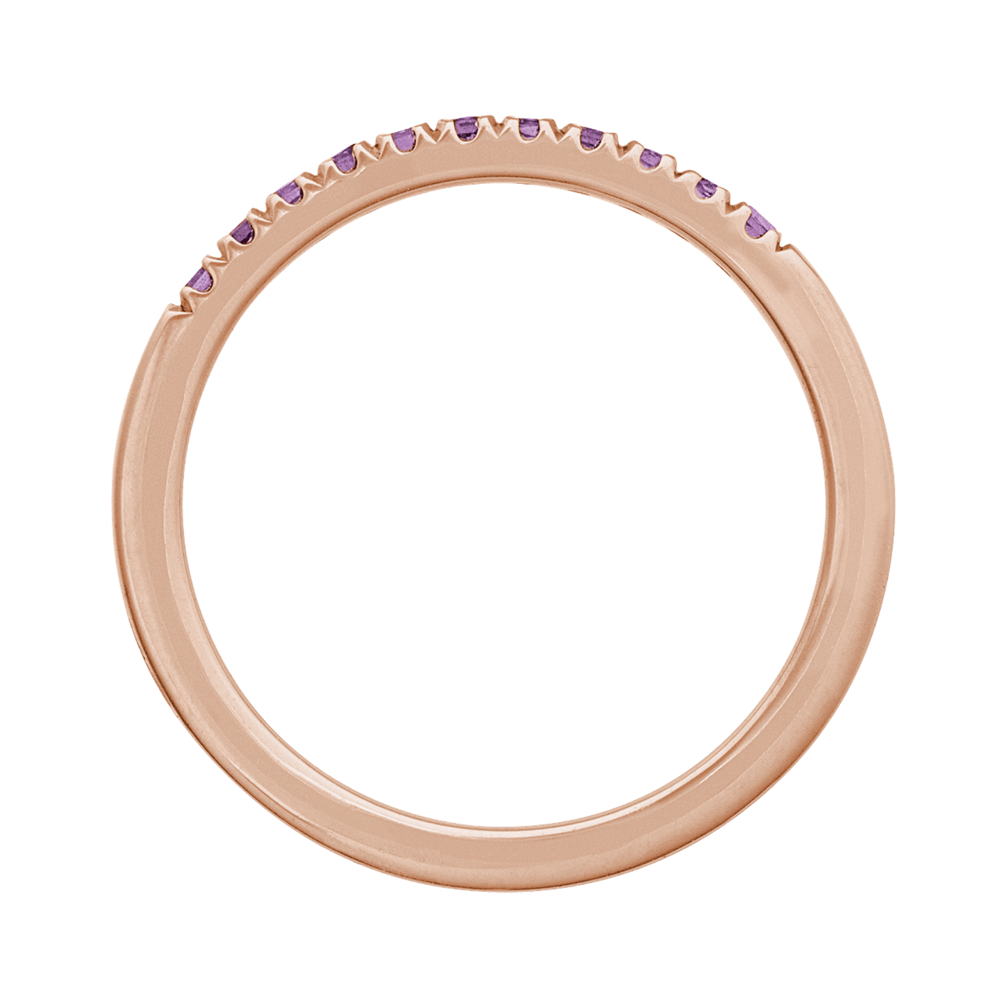 Amethyst Stackable Band