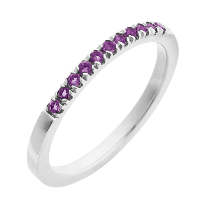 Amethyst Stackable Band