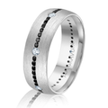 Satin Domed Mixed Stone Ring