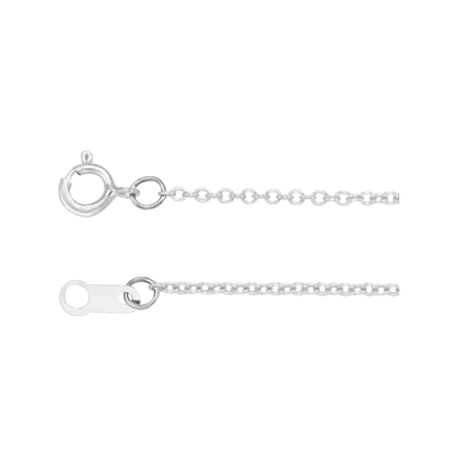 Cable Chain with Spring Ring Clasp 1mm