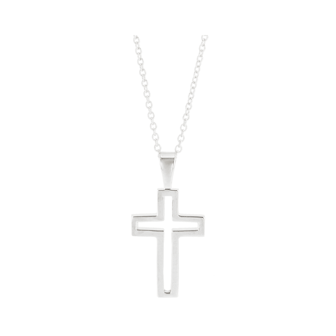 Cross Outline Necklace