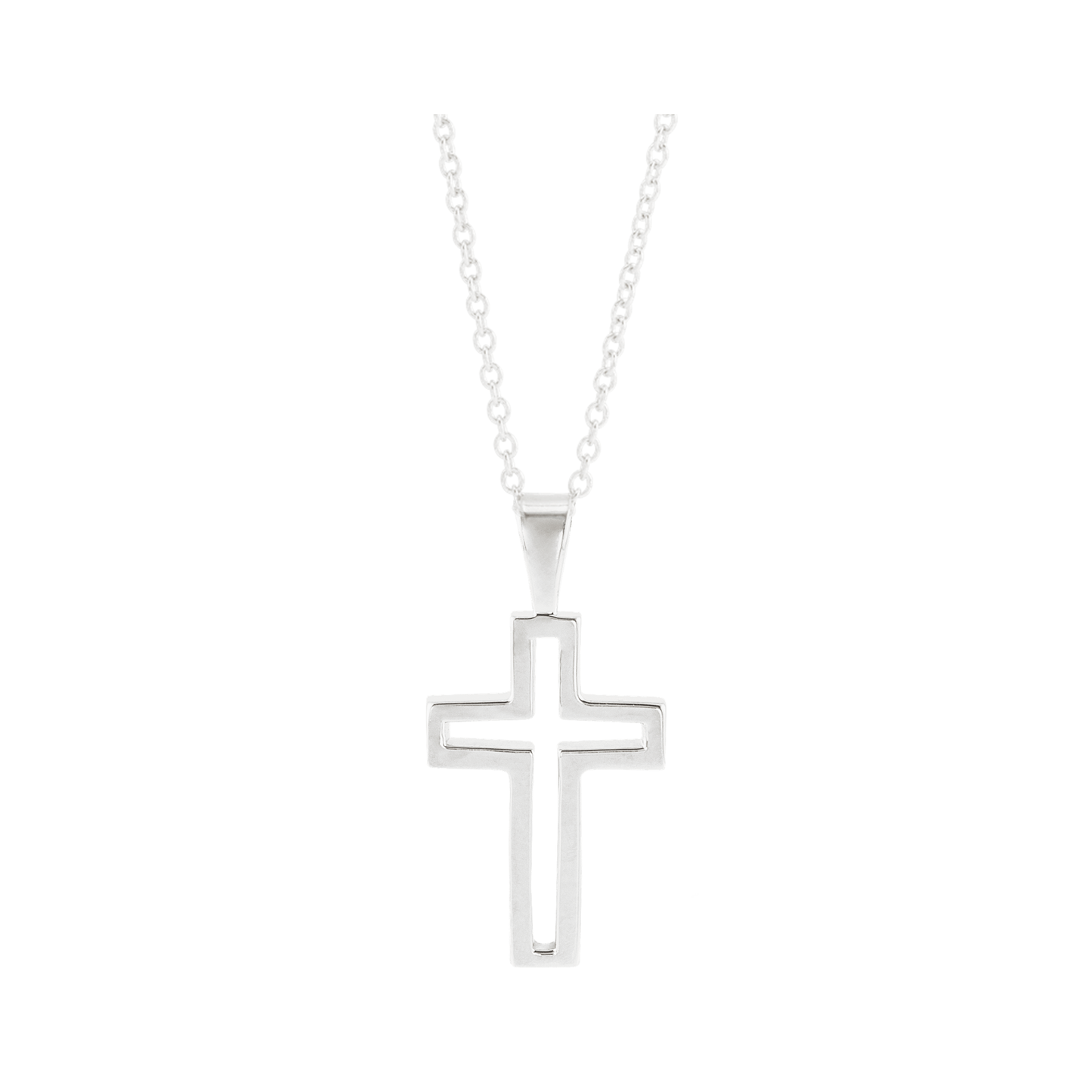 Cross Outline Necklace