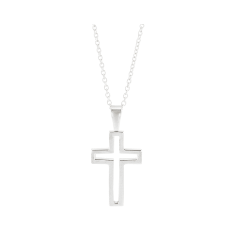 Cross Outline Necklace