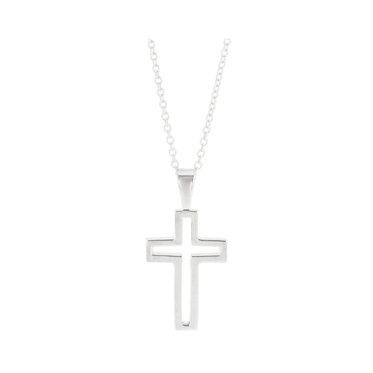 Cross Outline Necklace