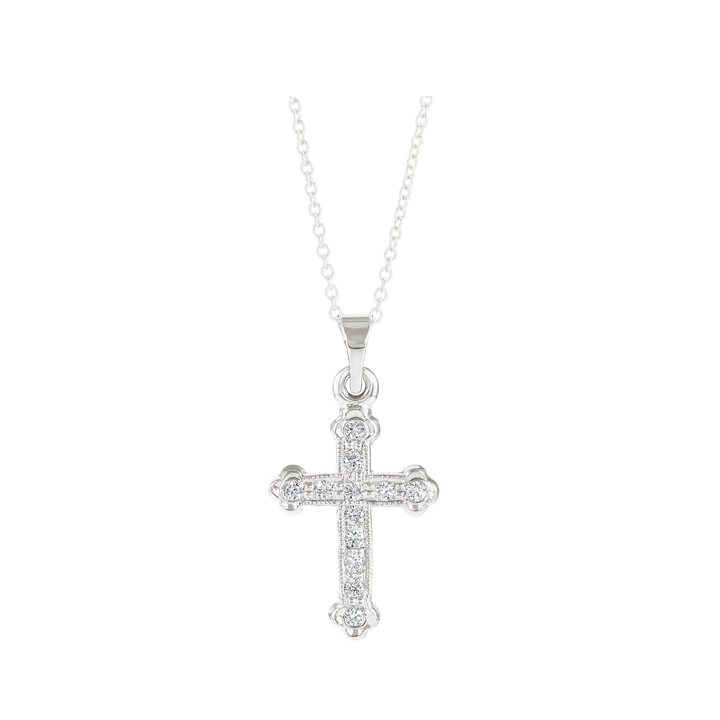 Petite Diamond Cross Necklace