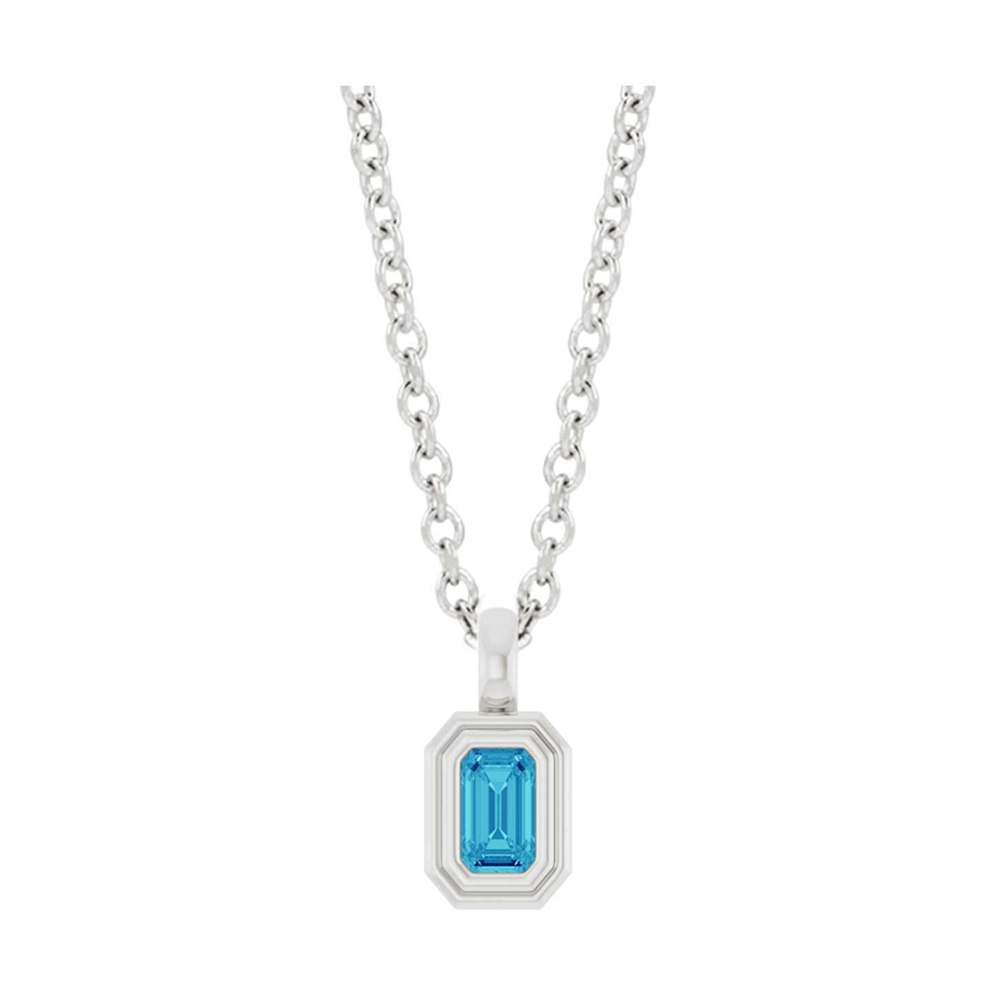 Double Bezel 0.45ct Blue Zircon (natural)