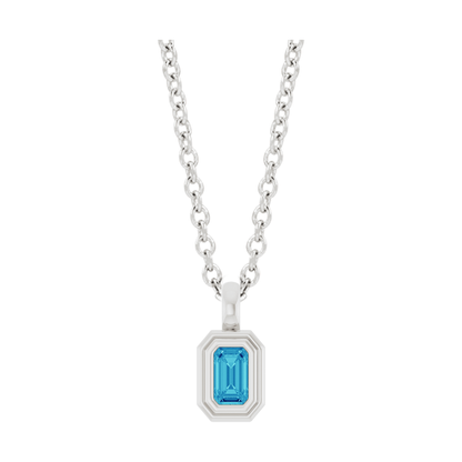 Double Bezel 0.45ct Blue Zircon (natural)