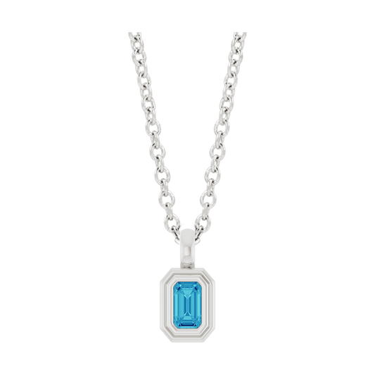 Double Bezel 0.45ct Blue Zircon (natural)