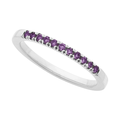 Amethyst Stackable Band