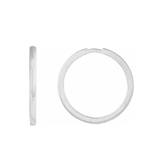 1.65mm Large Huggie Hoop Earrings