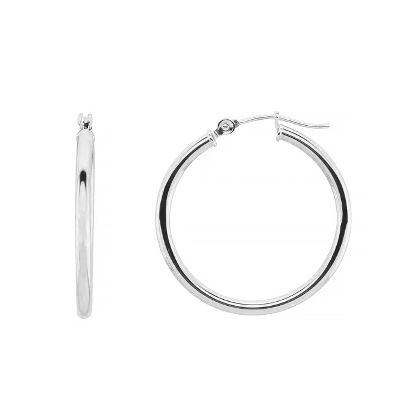 2mm Large Hoop Earrings
