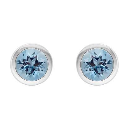 Aquamarine Stud Earrings