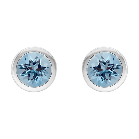Aquamarine Stud Earrings