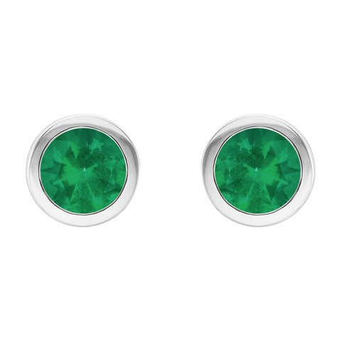 Emerald Stud Earrings