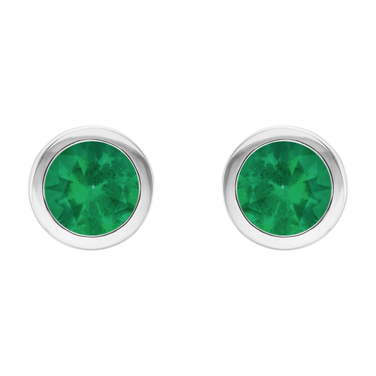 Emerald Stud Earrings