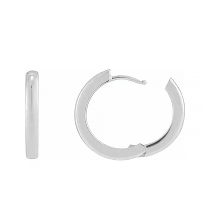 2.9mm Large Huggie Hoop Earrings