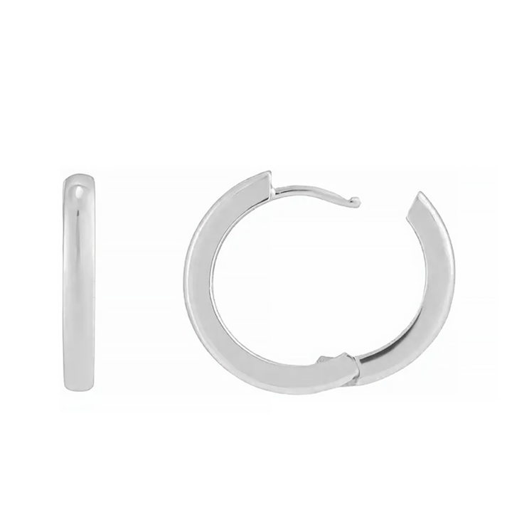 2.9mm Large Huggie Hoop Earrings