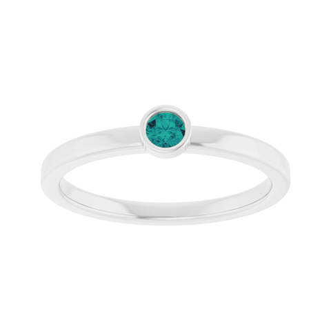 Alexandrite Stackable Solitaire