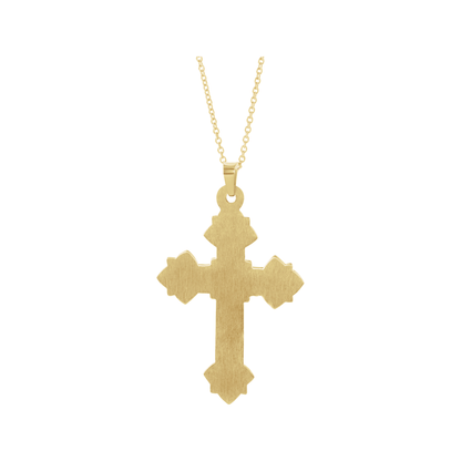 Floral Cross Necklace