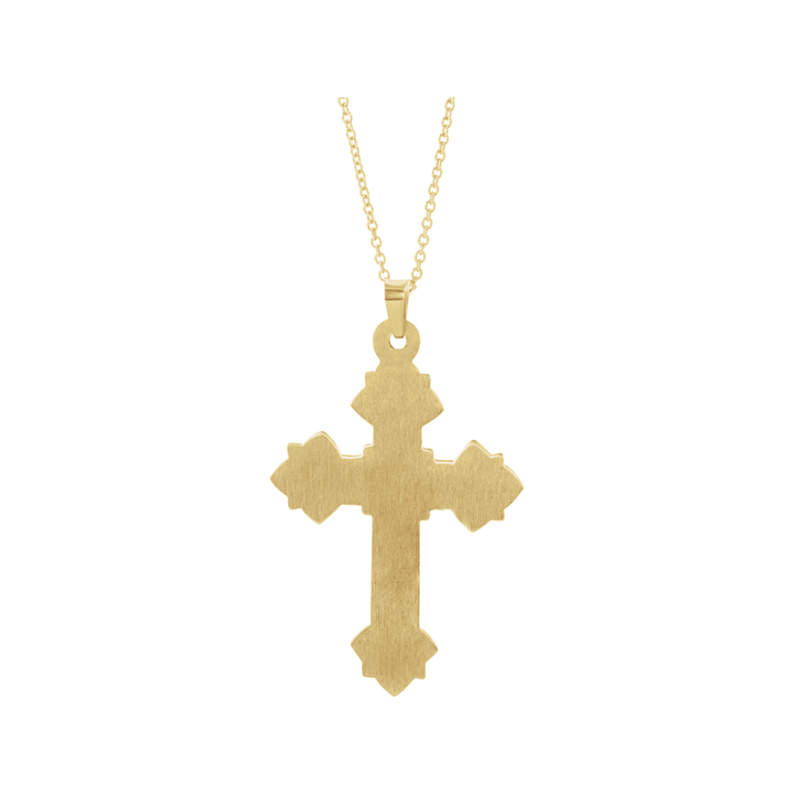 Floral Cross Necklace