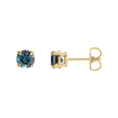 Alexandrite Stud Earrings