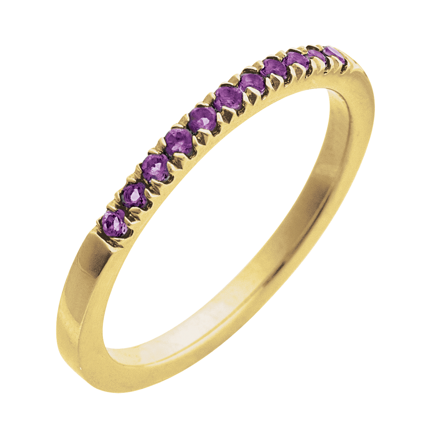 Amethyst Stackable Band