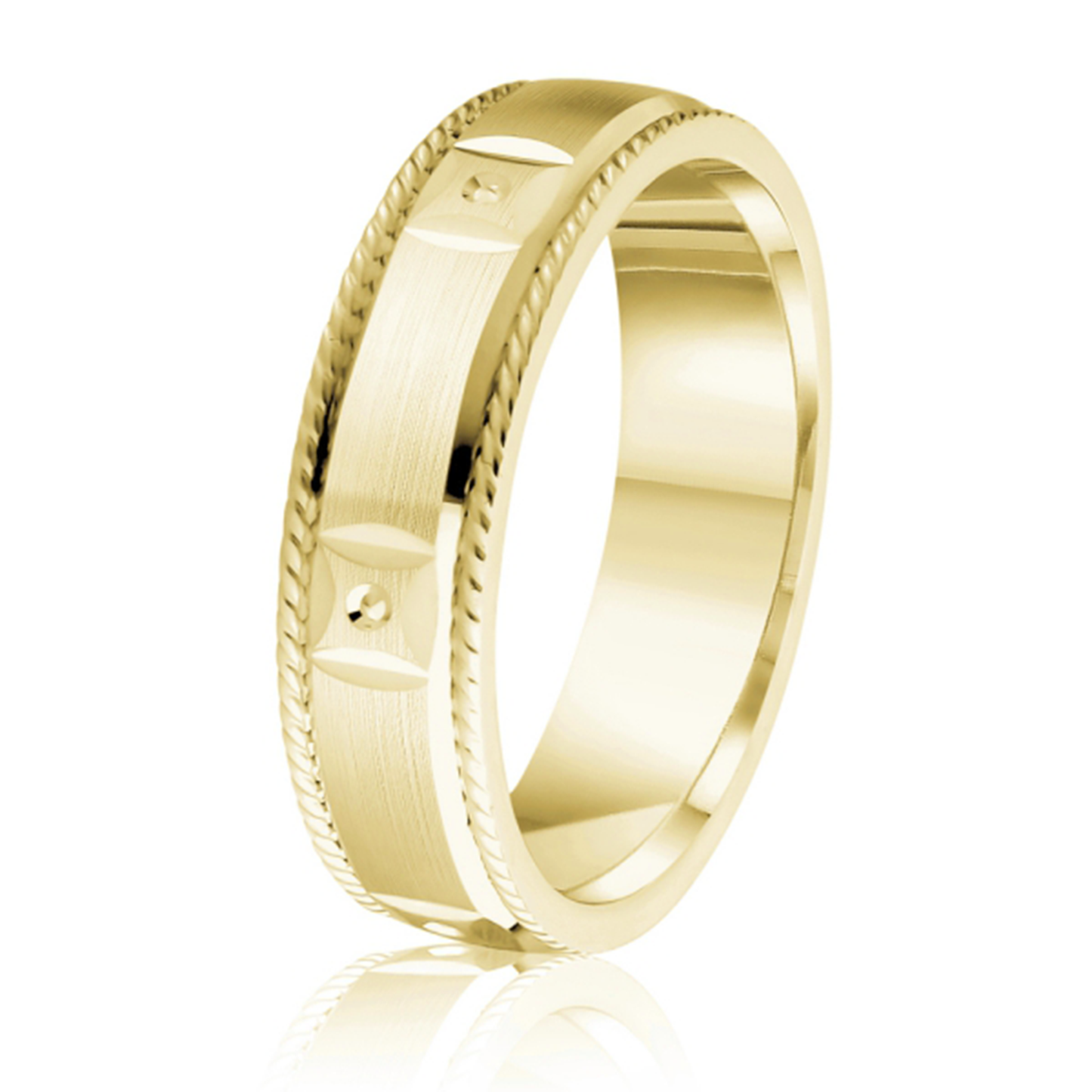 Satin Rope Edge Geometric Design