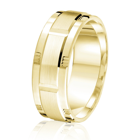 geometric with brick pattern center