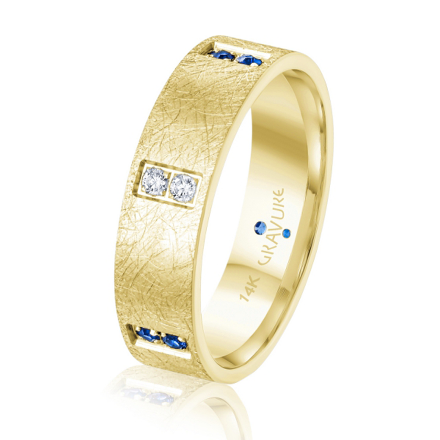 Scratch Beveled Edge Mixed Melee Band