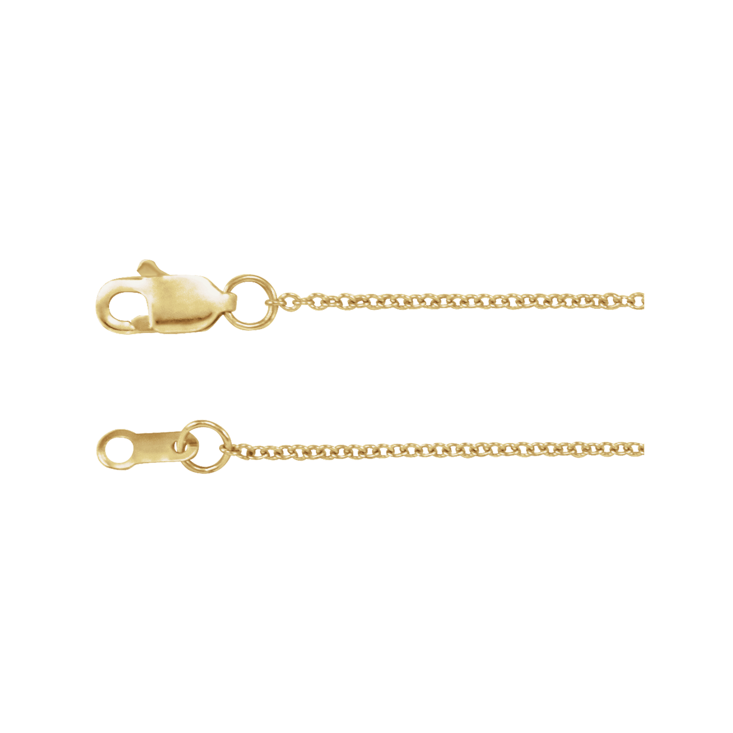 Cable Chain with Lobster Clasp 1mm